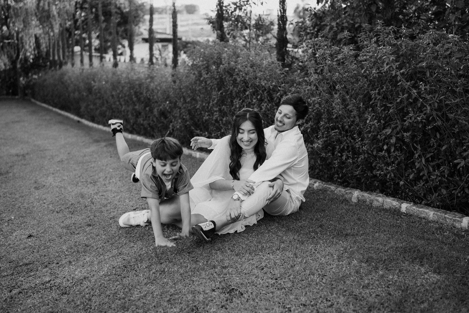 Millena, Kayque e Theo brincando